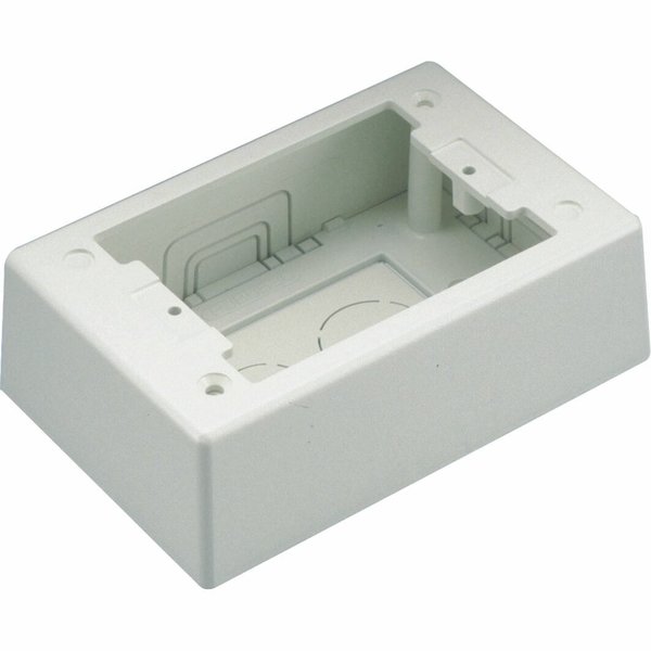 Panduit Junction Box, Pw, Wh, 1-Gang, 5.12, 1 Gang, PVC JBP1WH